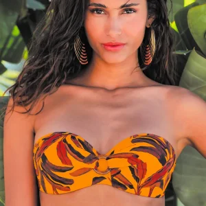 Reggiseno bikini Fascia Preformata Donna La Melanesia EBB7159 ANTIGEL