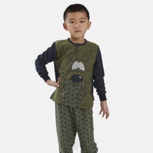 Pigiama Serafino Bambini e ragazzi H6134 Happy People